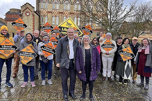 Edna Murphy with Ed Davey