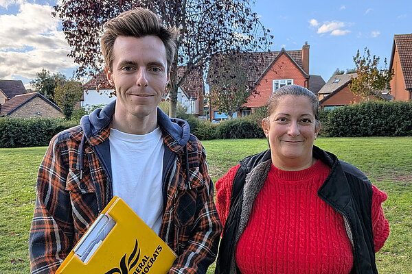 Cllr Nathan Hunt and Cllr Jo Harvey